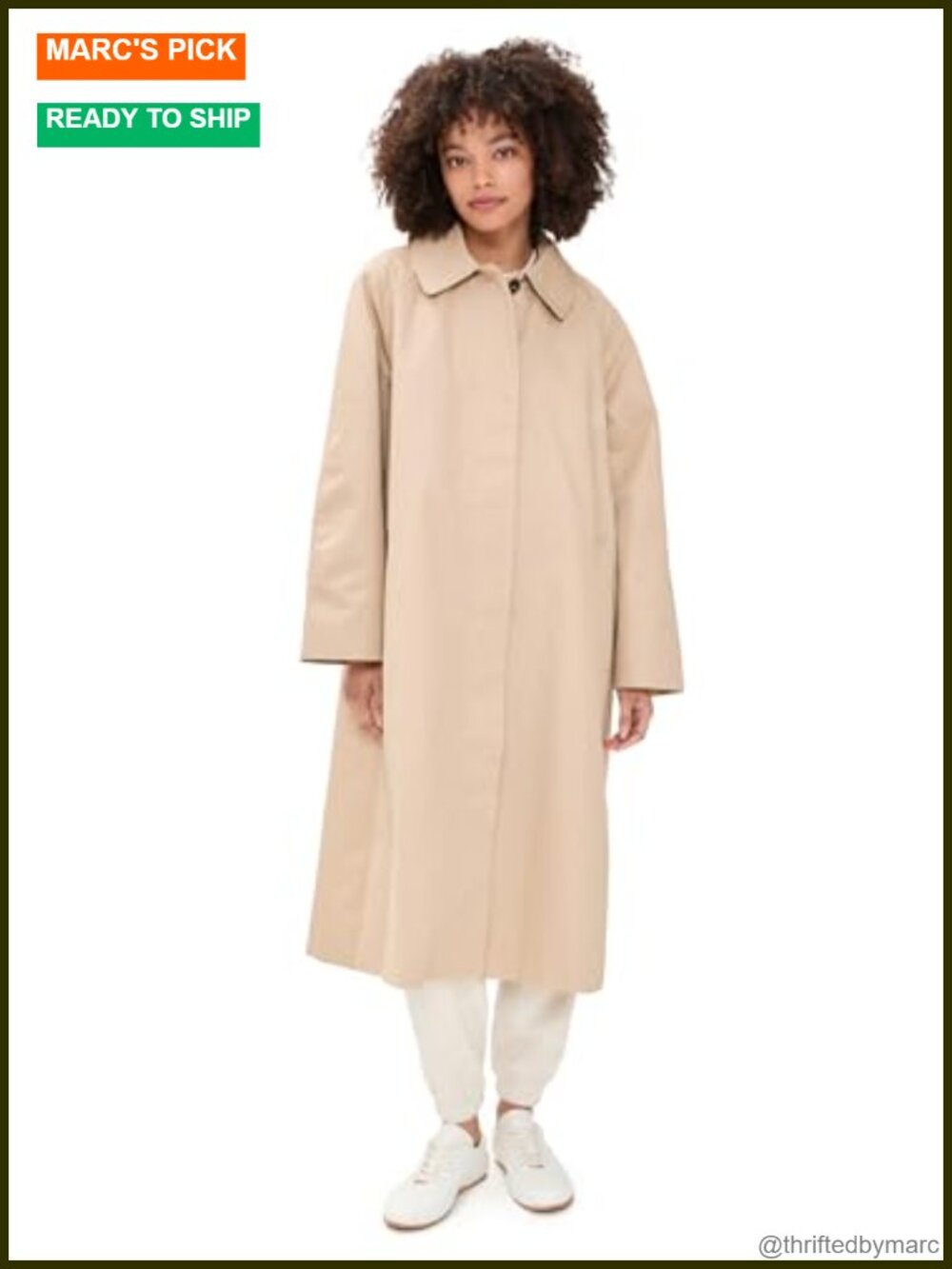 Mid-Weight Non-Stretch Twill Car Coat with Kick Pleat